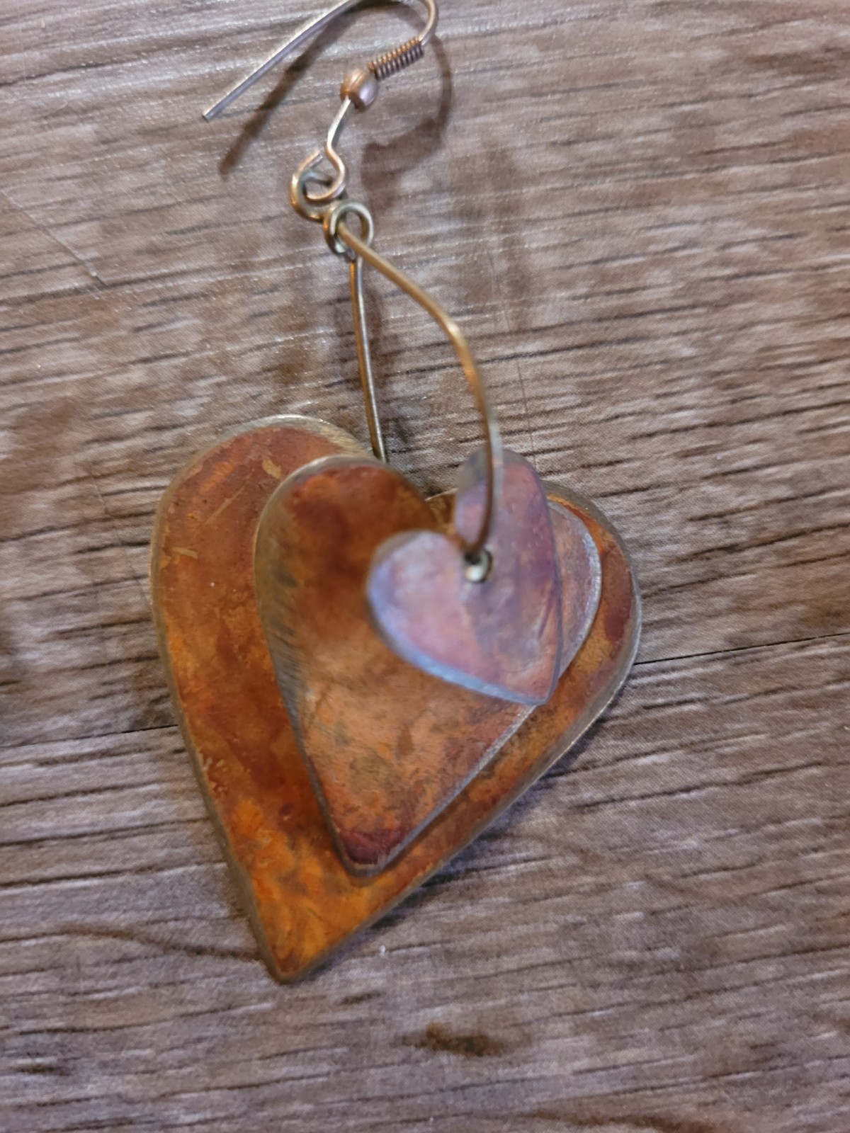 Three Layer Copper Tone Graduating Size Thin Meta… - image 2