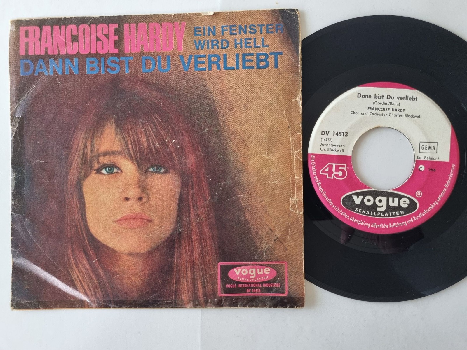Françoise Hardy - Dann bist Du verliebt 7'' Vinyl Germany/ READ FOR CONDITION
