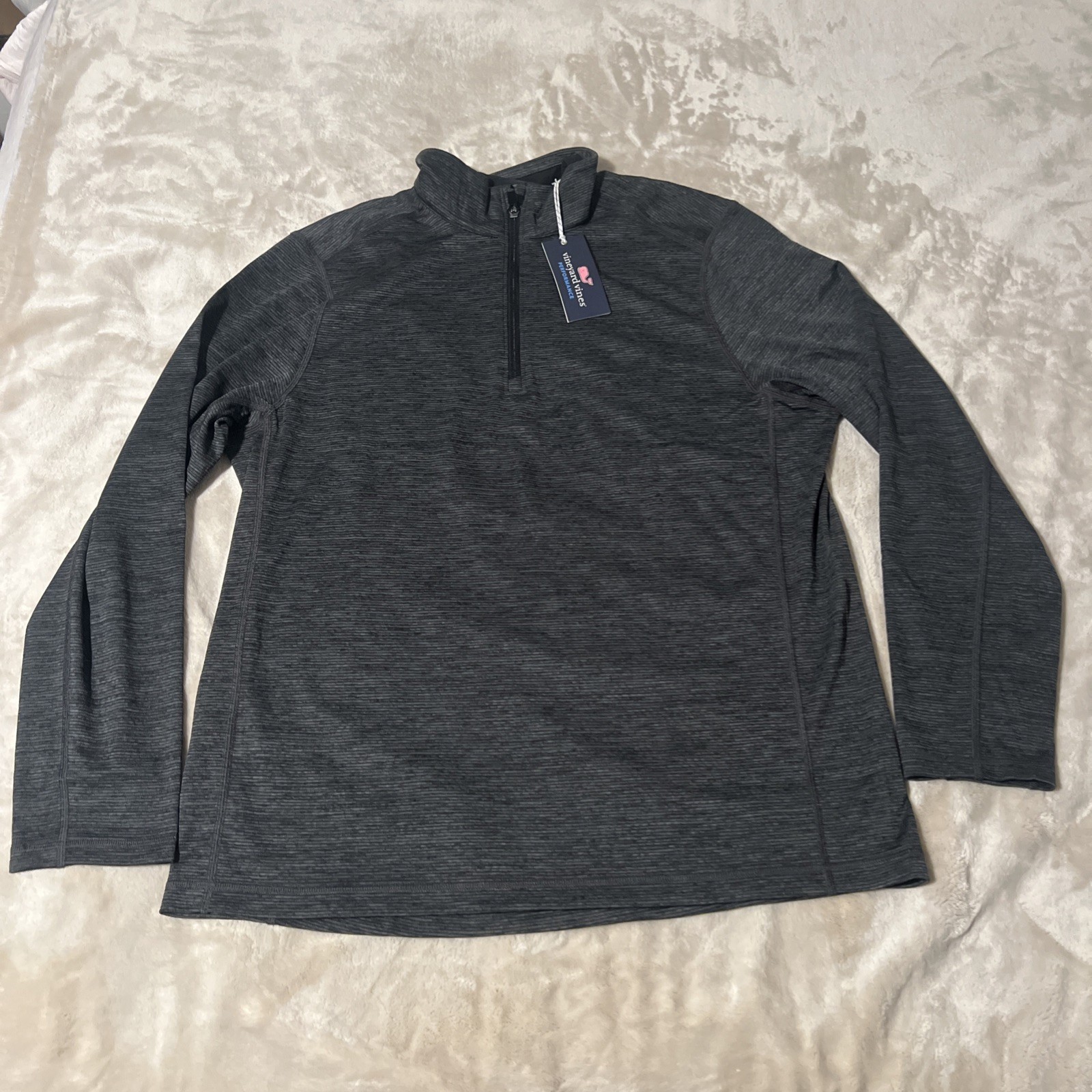 NWT Vineyard Vines Performance Golf 1/4 Zip Blank Sankaty Pullover Men’s L