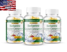 3 Packs Berberine 1200mg High Abosorption 360 Blood Sugar Immune 6 Months Supply