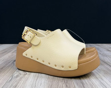Crocs Dylan Studded Platform Slide Sandal Clog Stucco Tan Womens Size 6 NEW