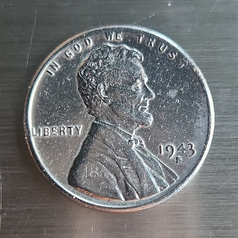 1943 Proof Lincoln Wheat S Mint Mark Double Stamped