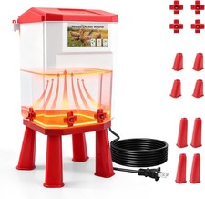 3 Gallon Heated Chicken Waterer for Winter Automatic Chicken Water Heater