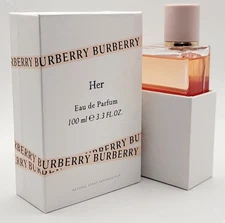 Burberry Her Eau de Parfum 3.3 oz / 100 mL Perfume for Women | New & Sealed Box!