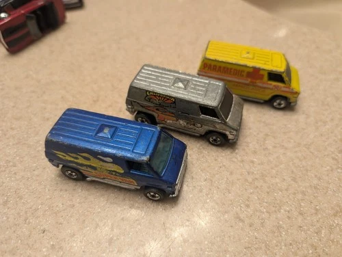 Vintage Hot Wheels Super Cruisin Van Paramedic Blackwall Redline Lot Hong Kong