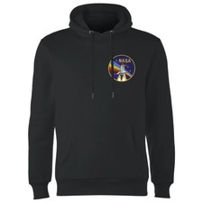 NASA Vintage Rainbow Shuttle Hoodie - Black