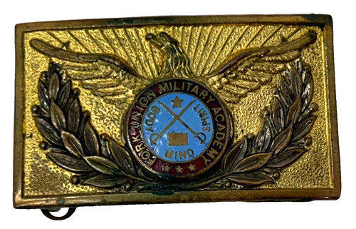 Vintage Fork Union Military Academy Cadets Belt Buckle