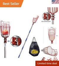 Lightweight 5.5 Ft Fruit Picker Tool - Effortless Harvest for Apples & More!