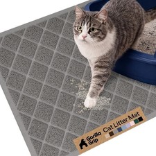 Cushioned Cat Litter Box Mat - Durable, Water-Resistant,  Easy to Clean 24x17 