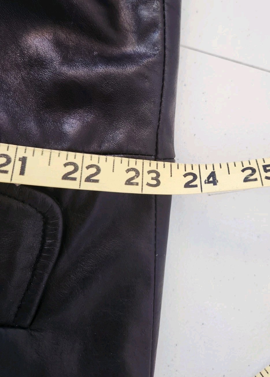 RARE David Benjamin Collection Leather Trench Coa… - image 9