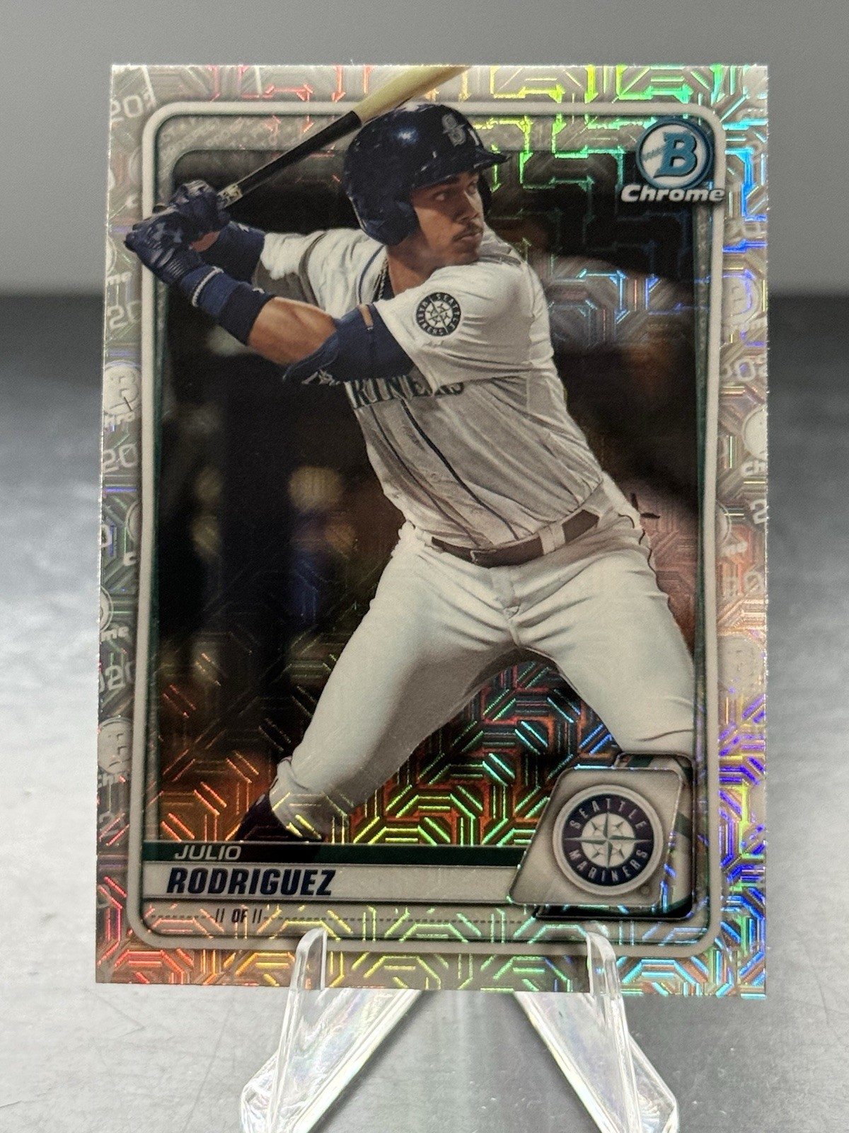 2020 Bowman Chrome Prospects Mega Box Mojo Refractor Julio Rodriguez #BCP-19