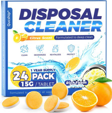 Garbage Disposal Cleaner and Deodorizer Tablets - 24 Pack, Powerful XXL Foaming