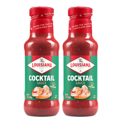 Louisiana Fish Fry Cocktail Sauce - 12 Oz Bottle (Pack of 2) - Authentic Louisia