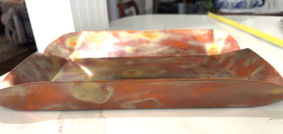 Vintage Copper Art Tray Handcrafted by Five Oaks Copper Production Morton, MS