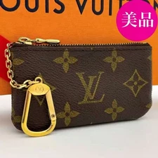 LOUIS VUITTON Monogram Pochette Cles Coin Case Key Holder M62650 From JAPAN