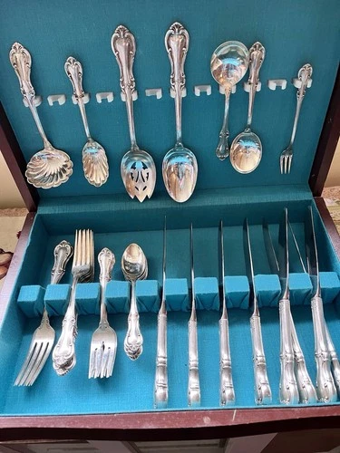 International Silver Co. “Joan of Arc” Sterling 36 PC Flatware Set FREE SHIPPING