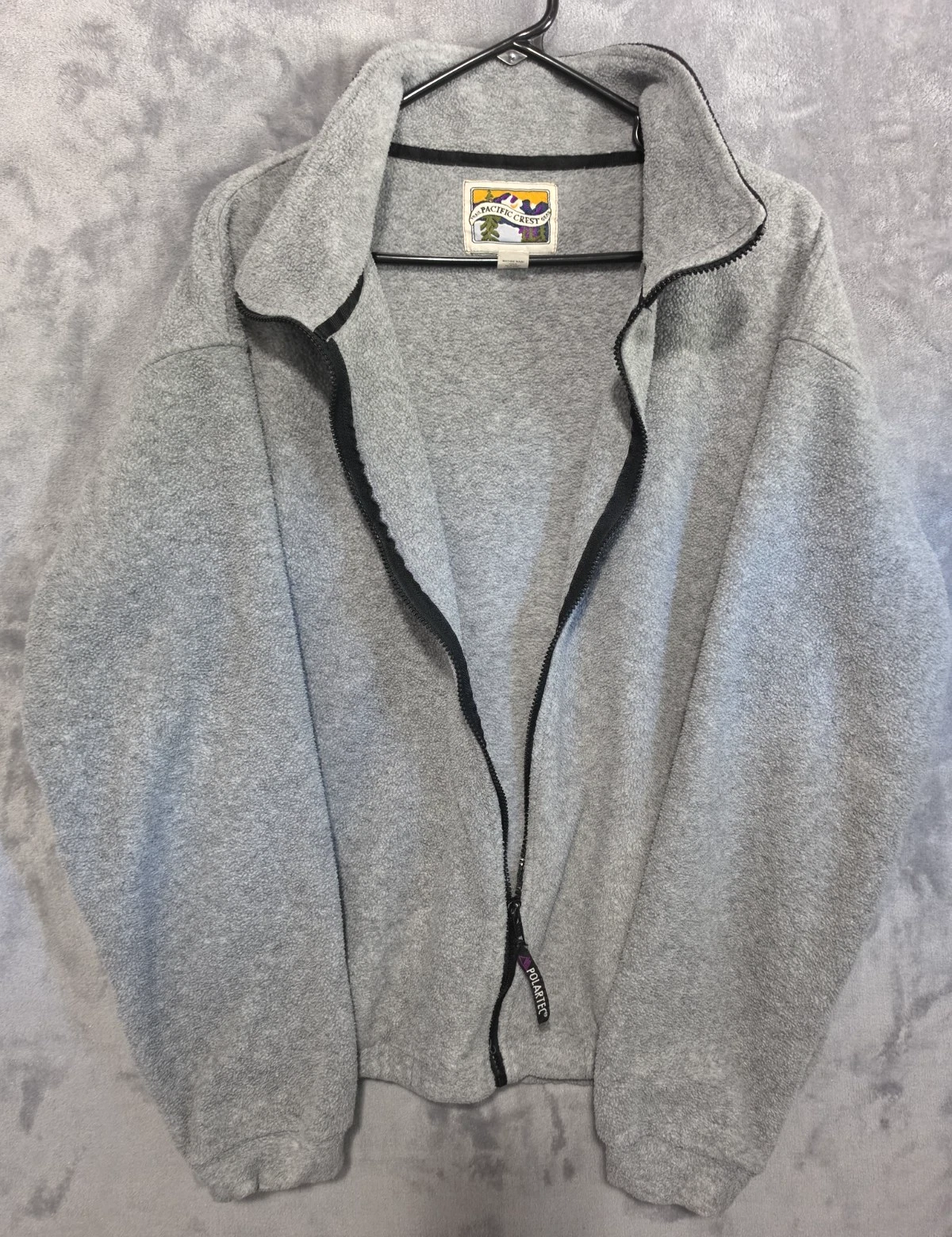 VTG 90s Pacific Crest Fleece Jacket Mens XL Gray Full Zip Outdoor Gorpcore USA image 3