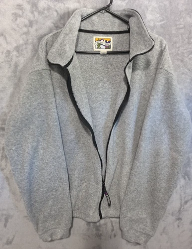 VTG 90s Pacific Crest Fleece Jacket Mens XL Gray Full Zip Outdoor Gorpcore USA image 3
