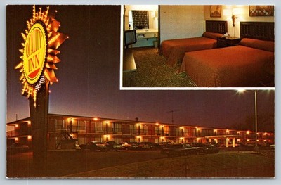 Jackson Tenn Quality Inn near Civic Center Tennessee Vintage Postcard