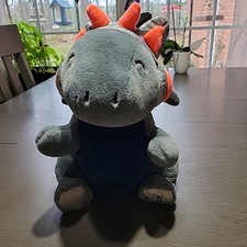 FAO Schwarz Dragon Plush 13" DJ Glow Brights Light Up Music