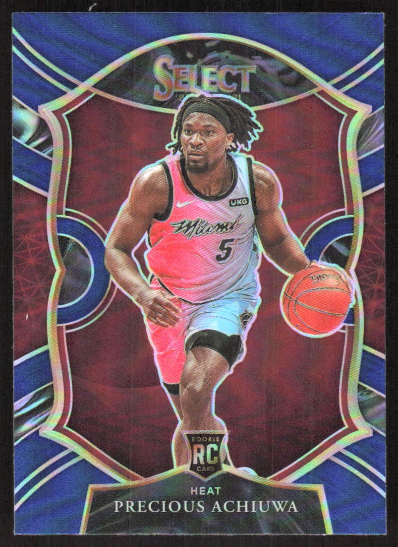 8274J 2020-21 Panini Select #80 Precious Achiuwa Blue Prizms