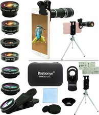 Cell Phone Camera Lens Kit 11 in 1 Universal Telephoto Wide Macro Fisheye for