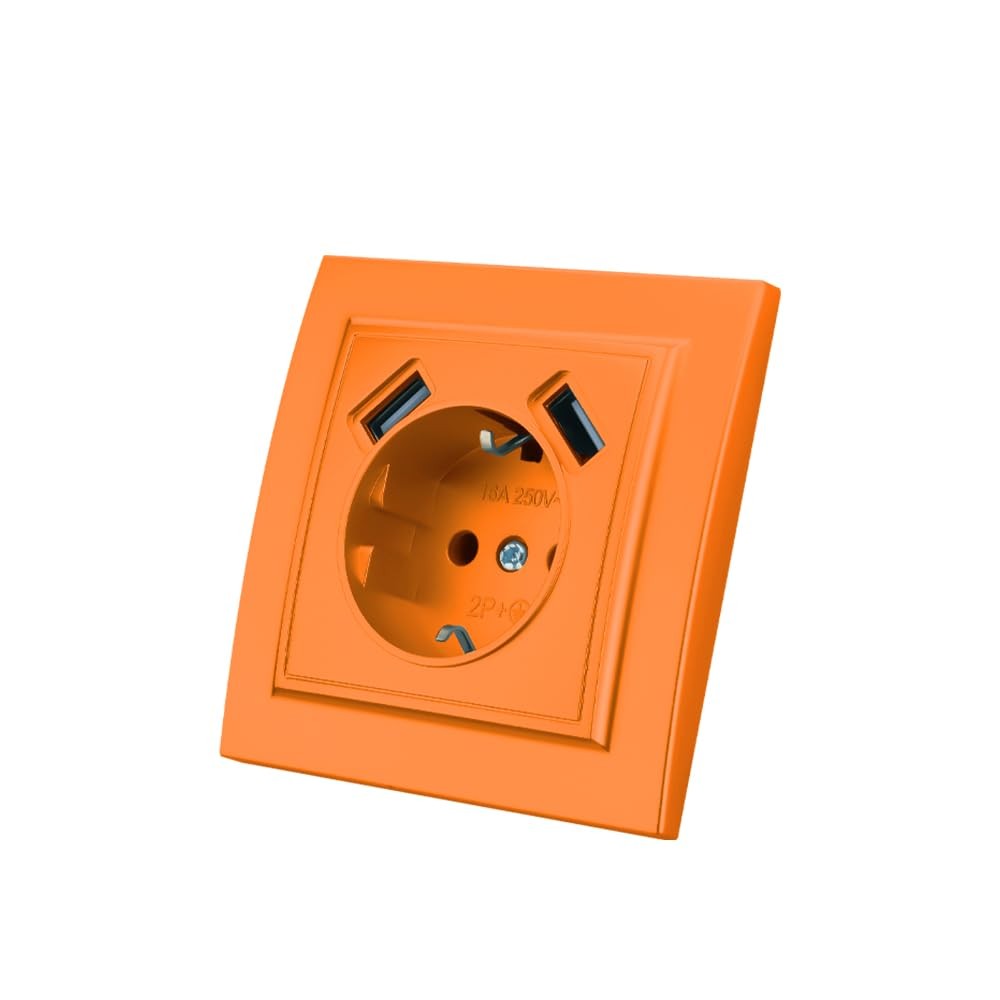 Prise encastrable USB pour charge rapide - Prise murale d'intérieur double port 2.4A