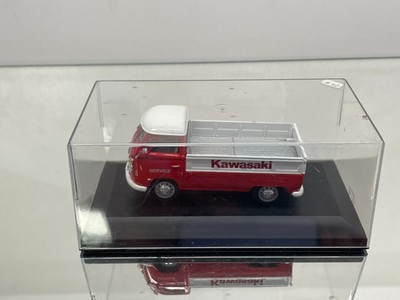 HONGWELL VW T1 PICK UP KAWASAKI - SELF MADE? -RED+WHITE 1:43- GOOD IN SHOWCASE