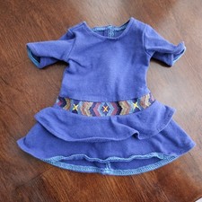 American Girl Doll Saige Copeland Meet Dress 2013 GOTY Blue Western Retired