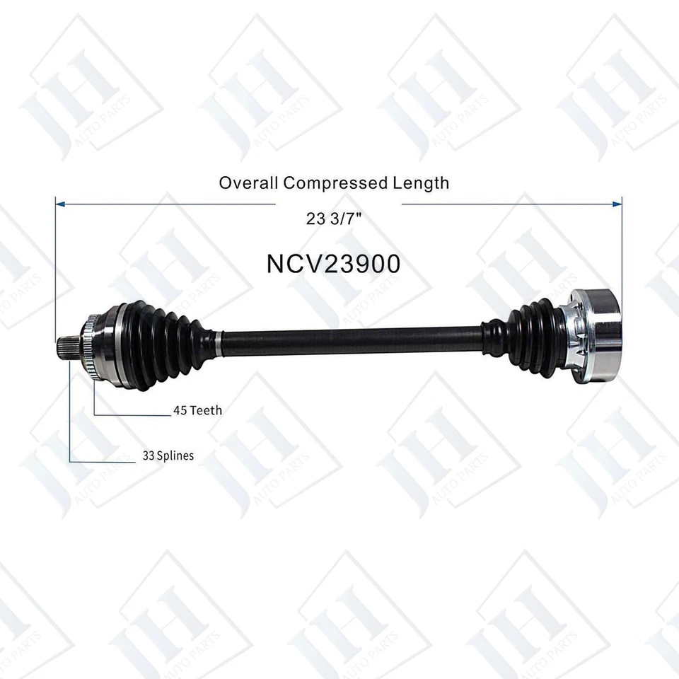 Eje trasero izquierdo o derecho CV original para Audi A4 Quattro S4 90 1996-2000 AWD Foto 2 de 4