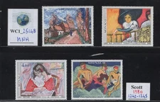 WC1_25148.MONACO. 1980 PAINTINGS set. Sc. 1242-1245. MNH