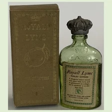Vtg ROYALL LYME Toilet Lotion Splash 3 Dram Bottle-In Box “Islands Made” - READ!