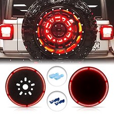 Spare Tire Brake Light 3rd Third Brake Light LED Rear Wheel Light for Jeep