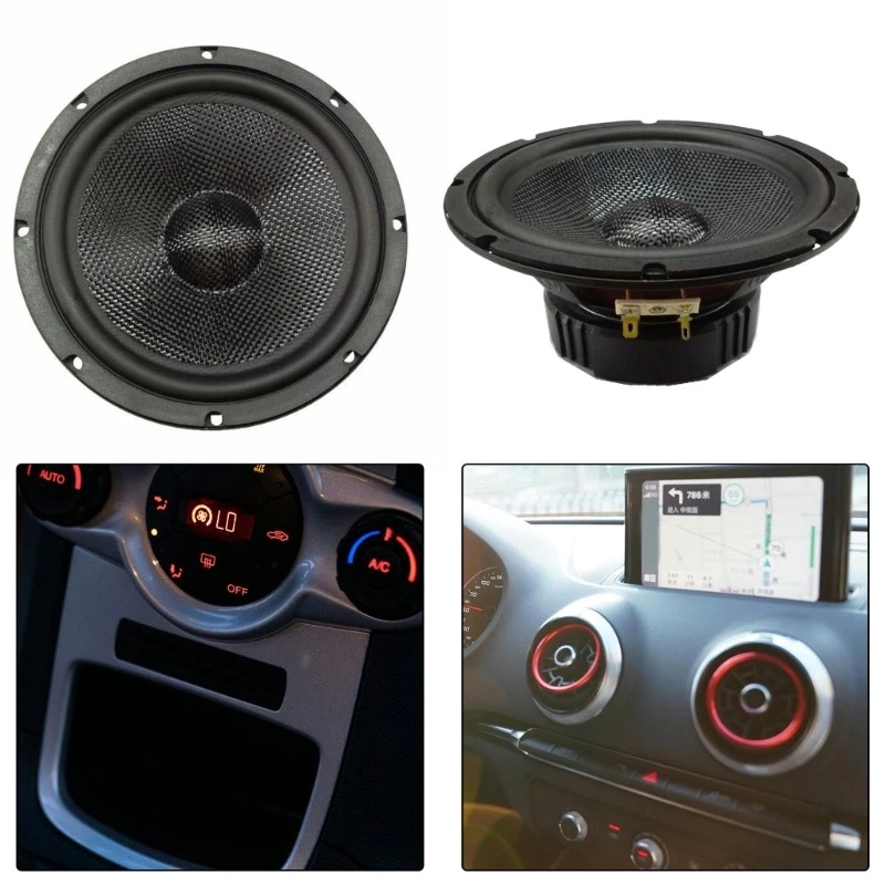 Professional 6.5inch Full Ranges Speakers Midrange Bass Stereo Loudspeaker Power