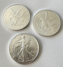Lot Of 3 Silver 2026 American Eagle 1 Oz. Fine .999 Us Oz Coins