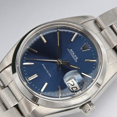 Rolex Precision Date Ref. 6694 - blaues Zifferblatt - Oyster Armband