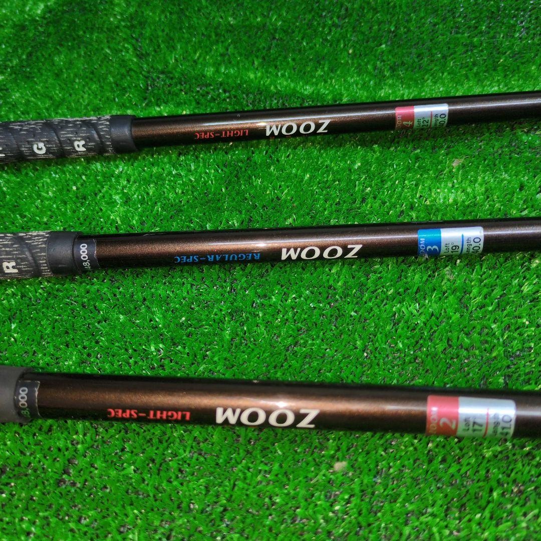 Pro Gear ZOOM type040i Iron Set 3-Pcs Titanium Head  Excellent