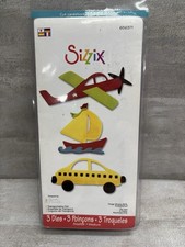 Sizzix  Sizzlits 656371 Transportation Car Plane Boat Scrapbooking Dies New!
