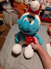 Macy's Smurf Plush 2010 Christmas Holiday 22"