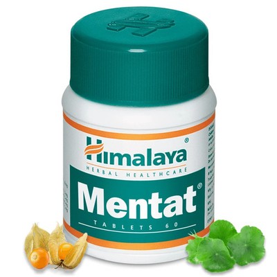 Himalaya MENTAT 60 Tablets Enhances Memory & Learning Capacity Free Ship to USA