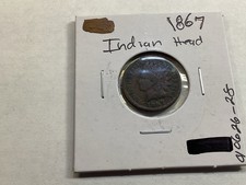 1867 Indian Head Penny Key Date U.S. Copper Coin 010626 28re