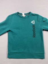 Reebok Boys Crew Neck Sweatshirt Size Large 10-12 Green Long Sleeve