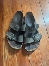 Birkenstock Germany Made Arizona Soft Foot Slide Leather Shoes Unisex