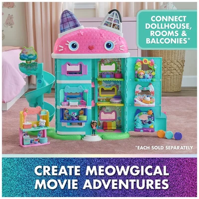 Gabby's Dollhouse The Movie Meow-Mazing Interactive Dollhouse 7 Room