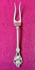 R Wallace & Sons “Iris” Design Sterling Silver Lemon Fork Signed 6” 22 Grams