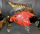 MCM Murano Italian Blown Glass Fish, huge 9.3lbs-asking-$105.00+ship.