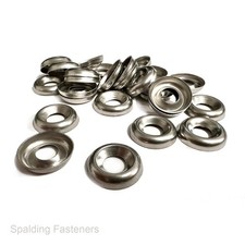 A2 Stainless Screw Cup Washers Finishing Washers No6-No12 Trim Decorative