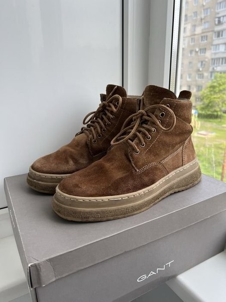 Men Gant Boots Brown Suede 42 #8M7V