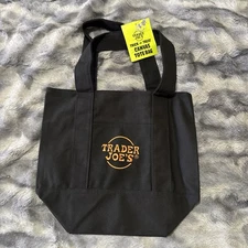 NEW Trader Joe’s Halloween Mini Canvas Tote Bag (Black) - Limited Edition