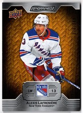 2023-24 Upper Deck Engrained Oak ALEXIS LAFRENIERE 63 349 New York Rangers UD SP